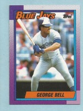 1990 Topps Baseball George Bell #170 Toronto Blue Jays CASE FRESH!