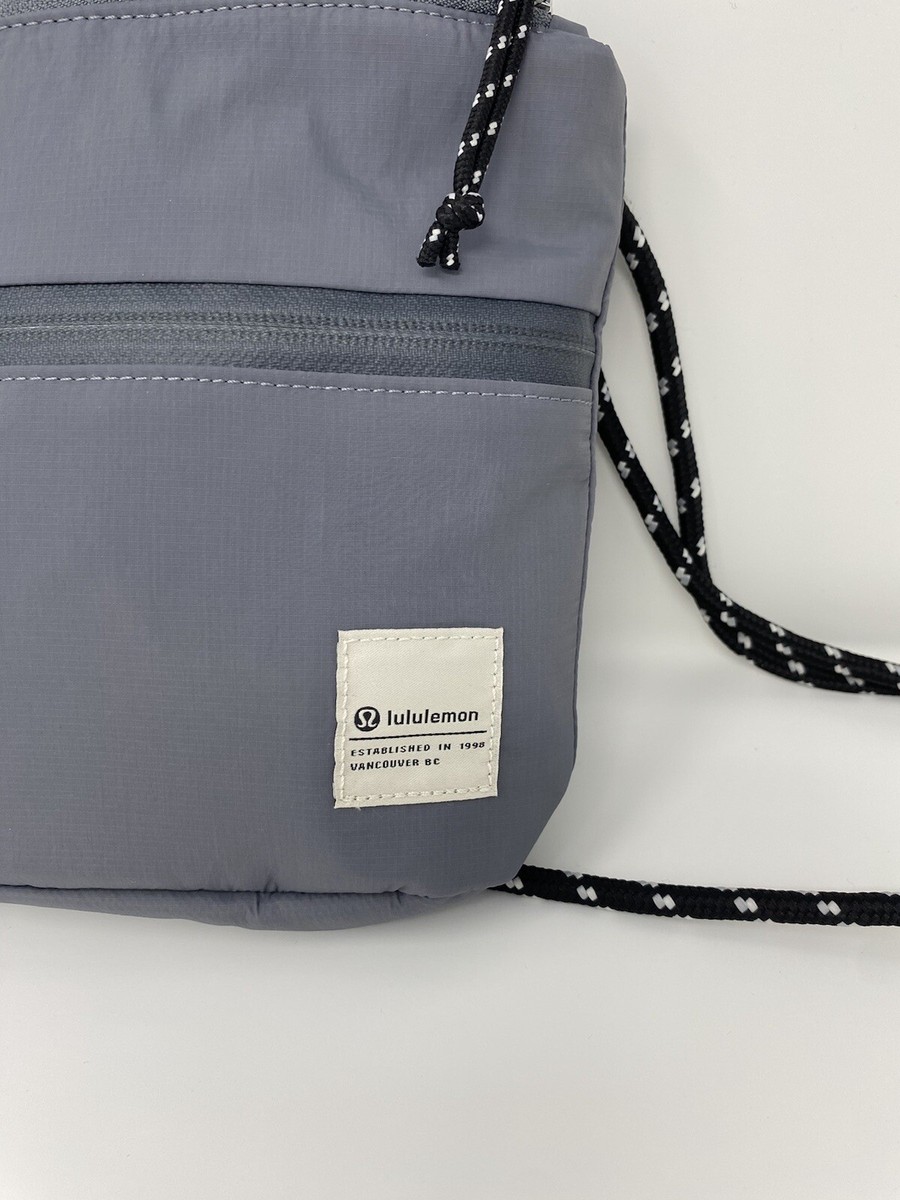 lululemon bag pleated Lululemon Athletica Bags | Lululemon Pleated Shoulder Bag 10l Grey  Sage/Black | Color: Gray/Green