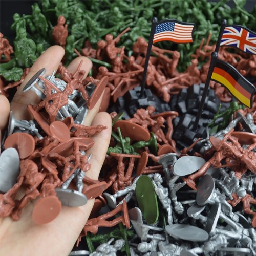 Armee Männer spielen Eimer-Soldaten des Zweiten Weltkriegs - über 300-teiliges Set - Bild 2 von 7