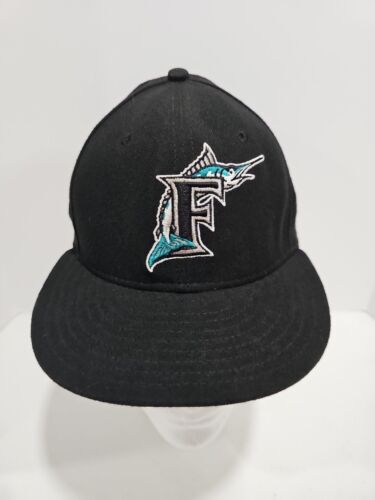 MLB Florida Marlin New Era On The Field Fitted Baseball Hat Cap Size 6 7/8 - Picture 2 of 12