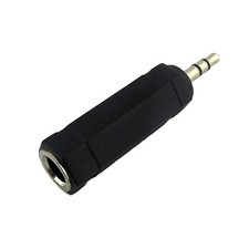 3.5mm 1/8" Male Plug to 6.36mm 1/4" Female Jack Stereo Audio Adapter Converter