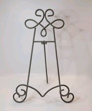 Galvanized Metal Easel Display Stand Tabletop Photo Painting 14.5" Farmhouse
