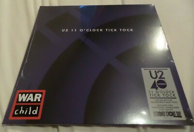 U2 - 11 O' Clock Tick Tock Blue Vinyl 12'' Record Store Day 2020 SEALED NEW!
