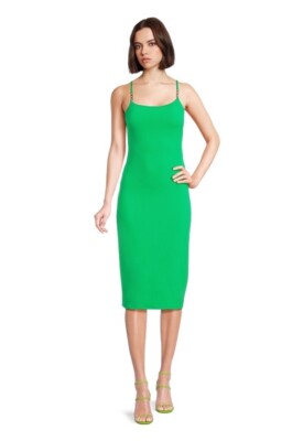 PG Double Layer Bodycon Dress with Strap Hardware Bright Green Size XL | eBay PG Double Layer Bodycon Dress with Strap Hardware Bright Green Size XL | eBay