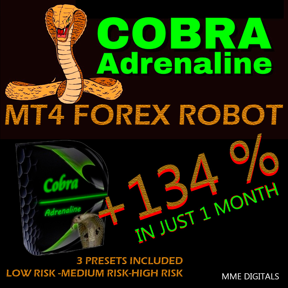 Cobra Adrenaline EA - Forex Mt4 Expert Advisor-Live Acc Results 99.9% Backtested