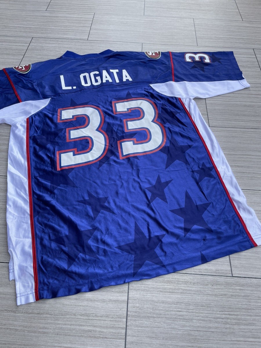 Reebok On Field 2004 Pro Bowl Hawaii L. OGATA #33 San Francisco