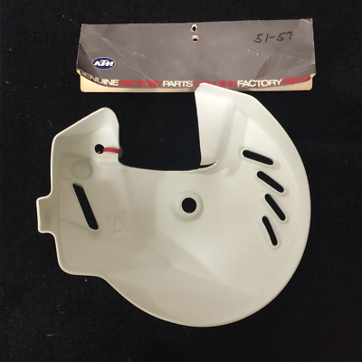 Vintage Acerbis NOS Disc Guard KTM 125 250 500 White Power