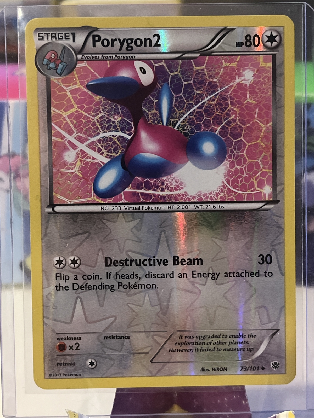 Porygon2 - 73/101 - Uncommon - Reverse Holo x1 - Lightly Played BW Plasma Blast