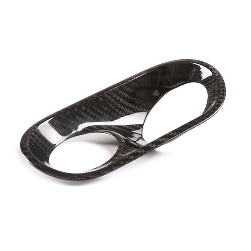 Carbon Fiber Style Headlight Switch Button Cover Fit for Porsche MACAN 2014-2020 - Picture 4 of 6