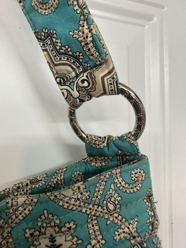 VERA BRADLEY REVERSIBLE TOTE & WALLET TOTALLY TURQUOISE - Picture 5 of 12