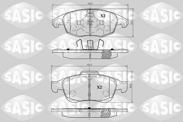 Plaquettes de frein avant pour Citroën C4 Grand Picasso I 1.6 HDi et 1.8i 16V