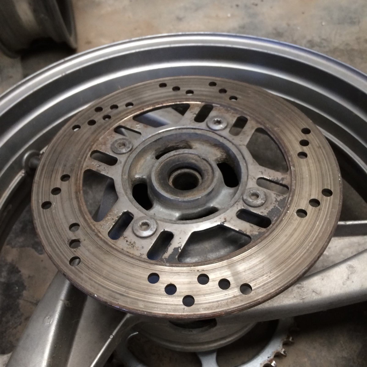 95 Kawasaki Ninja Rear Wheel Rotor Sprocket Cush Hub ZX 600