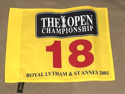 2001 British Open Royal Lytham Championship Official Pin Flag David Duval