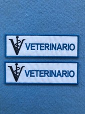 PATCH VETERINARIO CON LOGO PZ.2 RICAMATA CM.11X3,5  - TERMOADESIVE