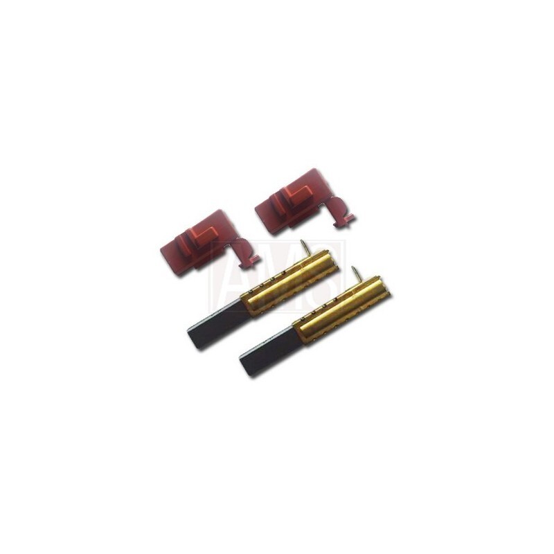Paire de charbons Aertecnica C250 en graphite haute conductivité pour moteur