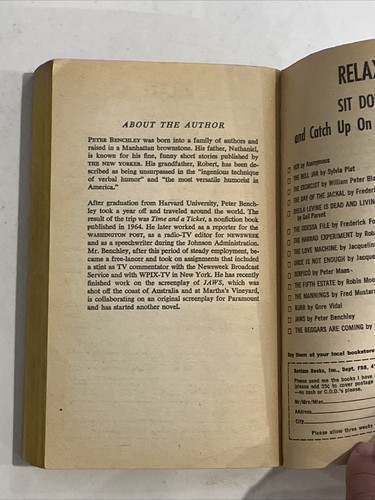 Jaws movie by Peter Benchley (PB Bantam 1974) 9th printing - FAIR - see desc. - Picture 19 of 24