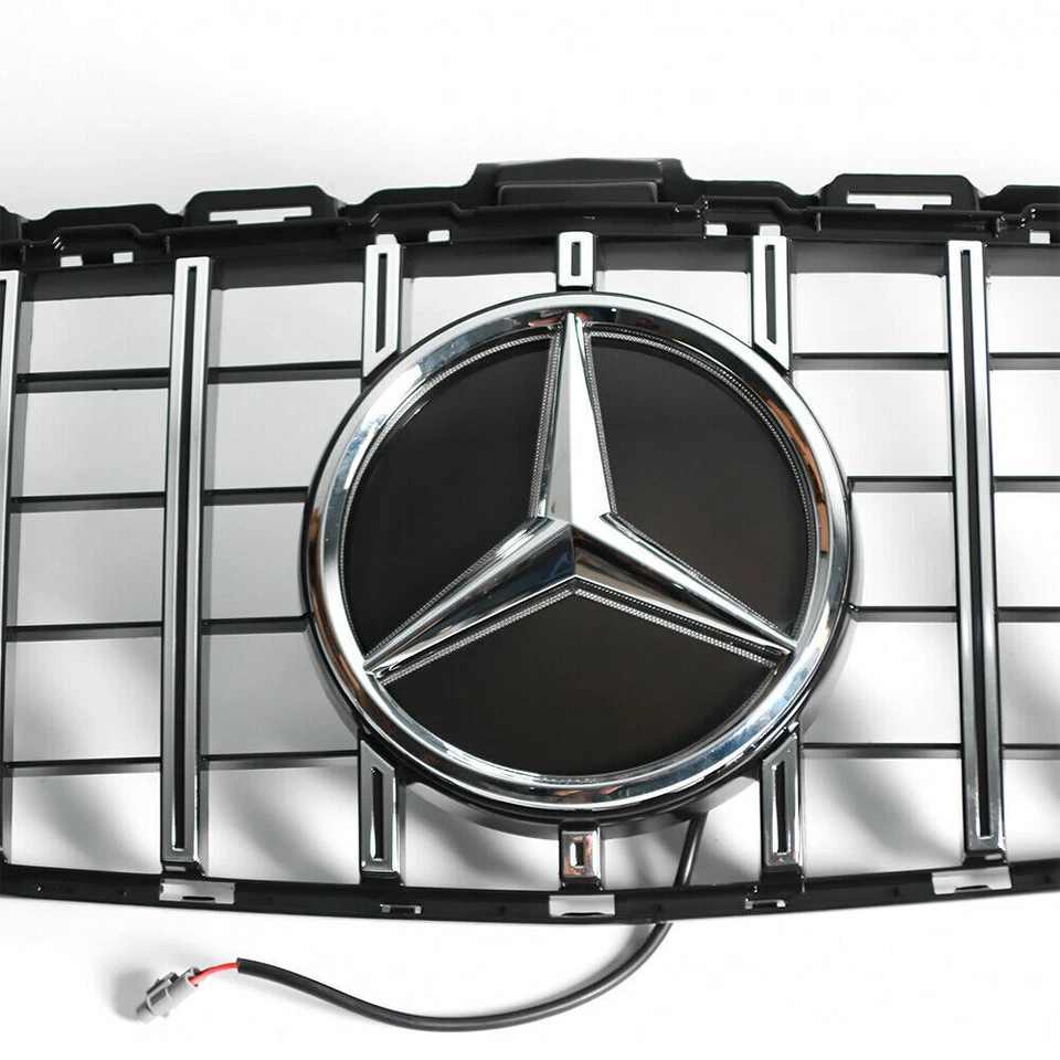 Front Grille Emblem Mirror Badge LED Logo Fit For 19-21 Mercedes Benz W177 W205 Foto 3 de 4