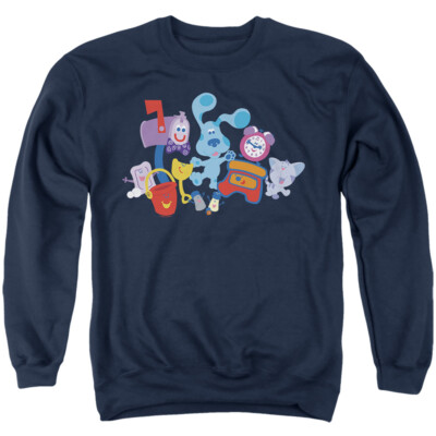 BLUE'S CLUES FRIEND PARTY Licensed Adult Hooded & Crewneck Sweatshirt SM-3XL