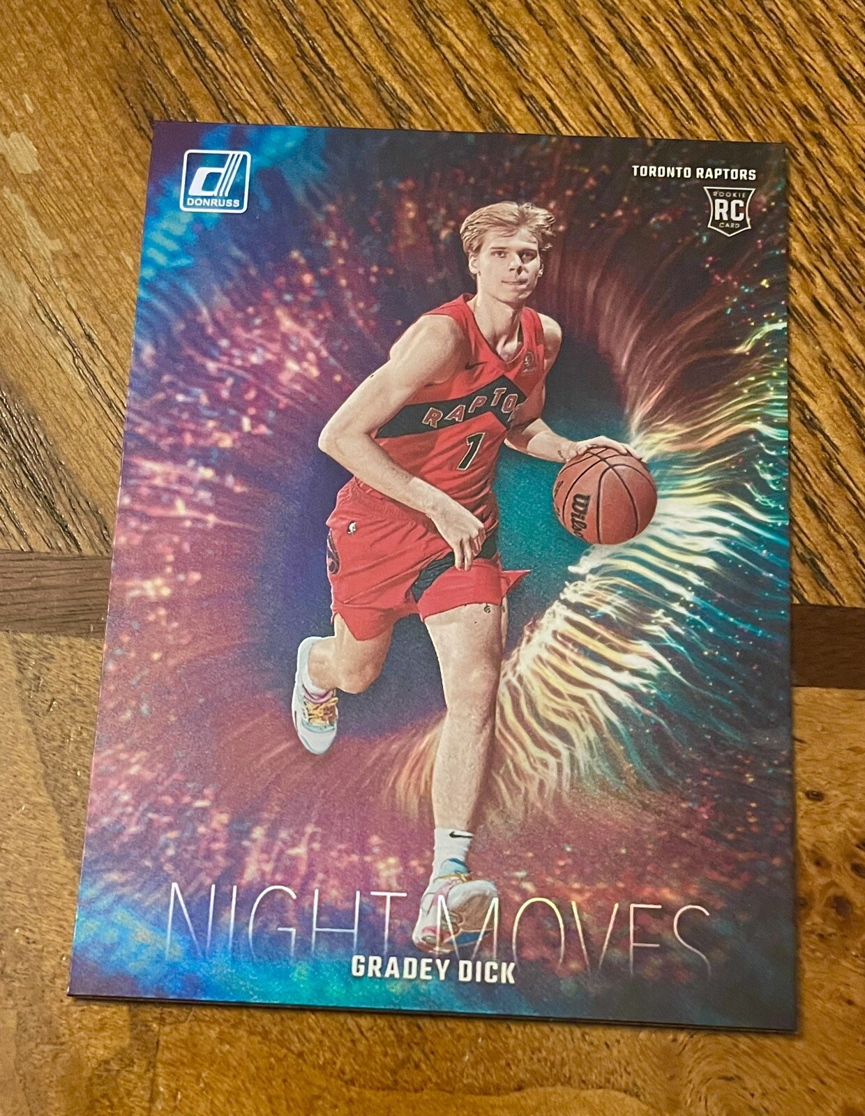 2023-24 Panini Donruss Gradey Dick #17 Night Moves SSP Rookie Insert RC Raptors