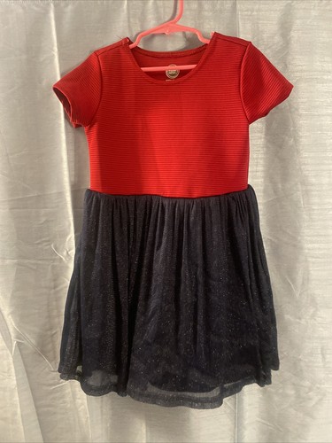 Wonder Nation Fourth of July Stars and Sparkles Sommer Spielkleid Mädchen S/CH 6 6x - Bild 3 von 7