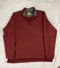 Wrangler Authentics Men  s Sweater Fleece Quarter-Zip Relaxed Fit, XL