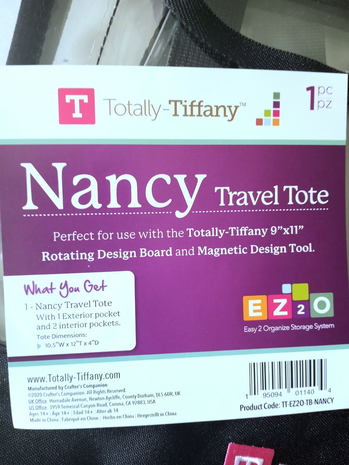 BRAND NEW! Totally Tiffany NANCY TRAVEL TOTE vinyl organization storage  tools | eBay