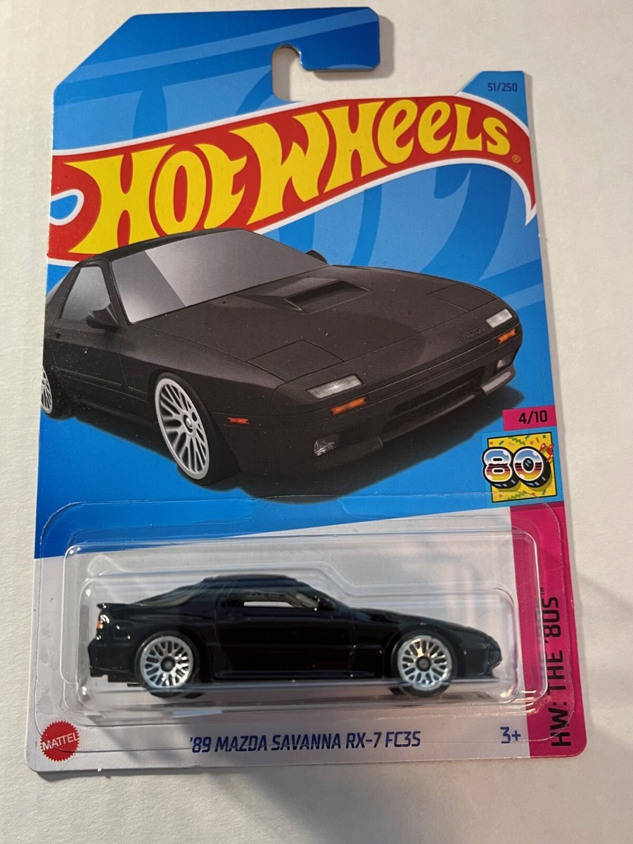 Hot Wheels 89 Mazda RX-7 Savanna FC3S Black HW: The 80s 2023 N
