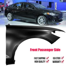 Fender For 2013-2016 Ford Fusion Front Passenger Side Primed Steel Black