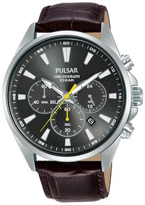 Montre Homme Pulsar Active PT3A41X1 en Cuir Marr — N | eBay