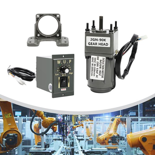 Motor AC 220V 50/60HZ Motor Reductor de Engranaje Variable Ajustable 15RPM con Controlador - Imagen 19 de 22