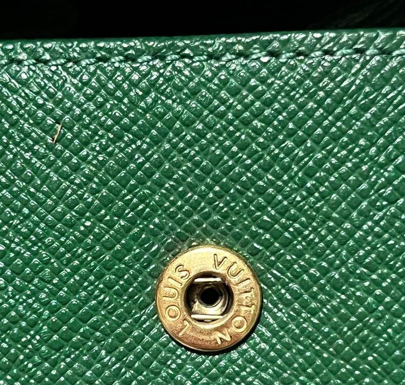 Louis Vuitton Portone Boit M63694 Epi Coin Case Green from