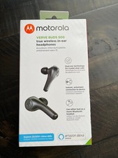 Motorola Verve Buds 500 True Wireless Bluetooth In-Ear Earbuds Black NEW