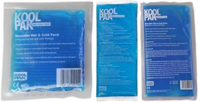 Koolpak Wiederverwendbar Heiß/Kalt Sport Eis Gel Pack Erste Hilfe Verstauchungen Schmerzlinderung S-XL