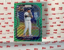 2021 panini prizm baseball green wave prizim luis garcia rookie #90