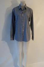 NWT Mens Michael Kors Blue Multi Plaid Button Down Shirt 16-16 1/2 32/22 L 