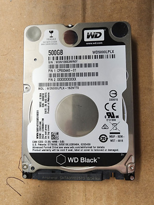 Western Digital WD5000LPLX Zwart Intern