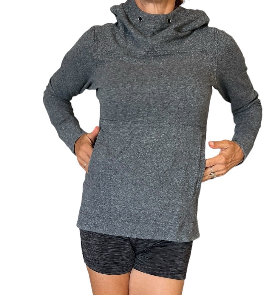 Lululemon Split Pullover Hooded Heathered Speckle… - image 8