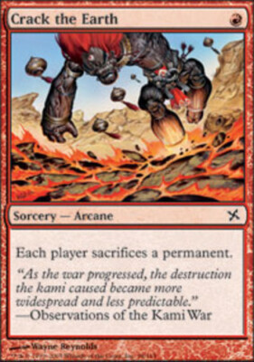 MTG magic cards 1x Crack the Earth Betrayers Light Play, English