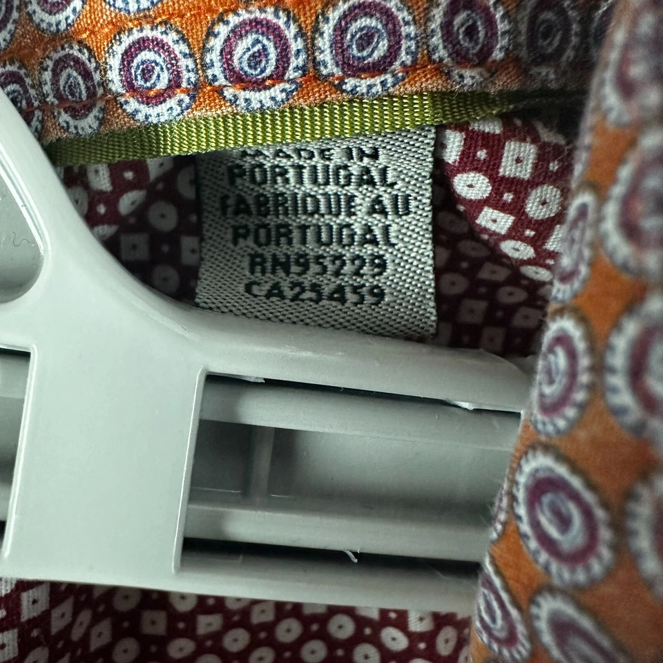 Ted Baker London Camisa Hombre Rojo Patrón Floral Camisa Abotonada Talla 5 Foto 3 de 4