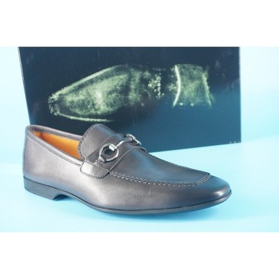 Magnanni Naza Bit Grey Tumbled Leather Horsebit Loafers SZ 11 New slip on Rafa