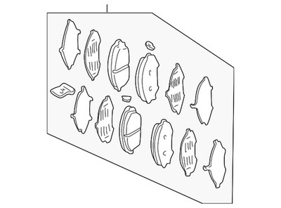 Genuine Honda Set Pad Front 45022-TZ5-A02