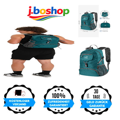 WATERFLY Faltbarer Rucksack 20L Ultraleicht Wandern Trekking