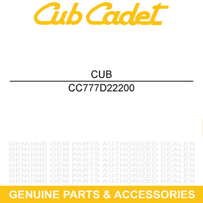 Cub Cadet 777D22200 MTD Label Decal Pro Z 100 Rightside Z1