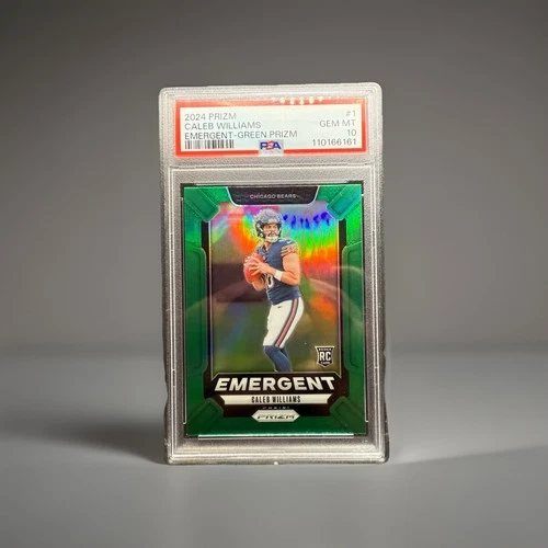 2024 Prizm Emergent CALEB WILLIAMS 🔥 Rookie Green Prizm #1 PSA 10 GEM MINT💎