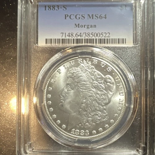 1883 Morgan Dollar San Francisco PCGS MS64 Silver $1 Uncirculated