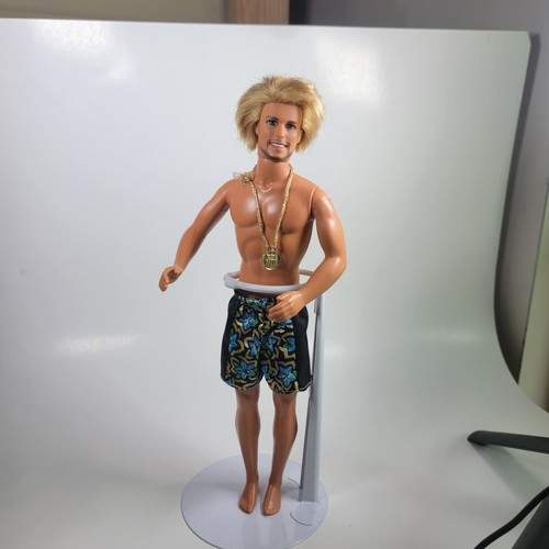 Barbie 1990 Rasierspaß Ken Puppe mit verwurzelten Haaren RAR Mattel blond - Bild 3 von 6