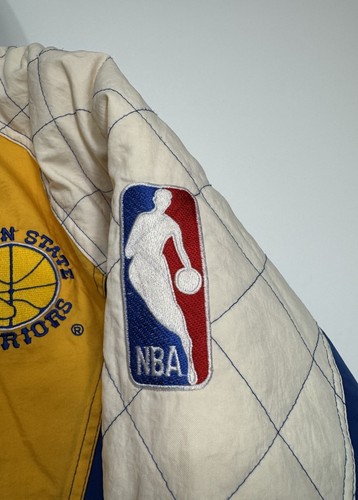 Vintage Golden State Warriors NBA Hooded Puffer Starter Jacket Mens Size Small - Bild 7 von 12