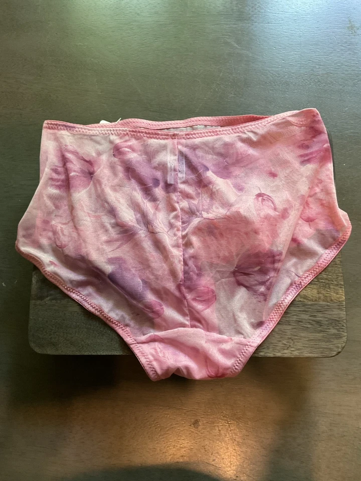 NUEVO CON ETIQUETAS CABERNET COUTURE NYLON SPANDEX Mujer’s Bragas Rosa Bordado Floral NUEVO CON ETIQUETAS L Foto 2 de 4