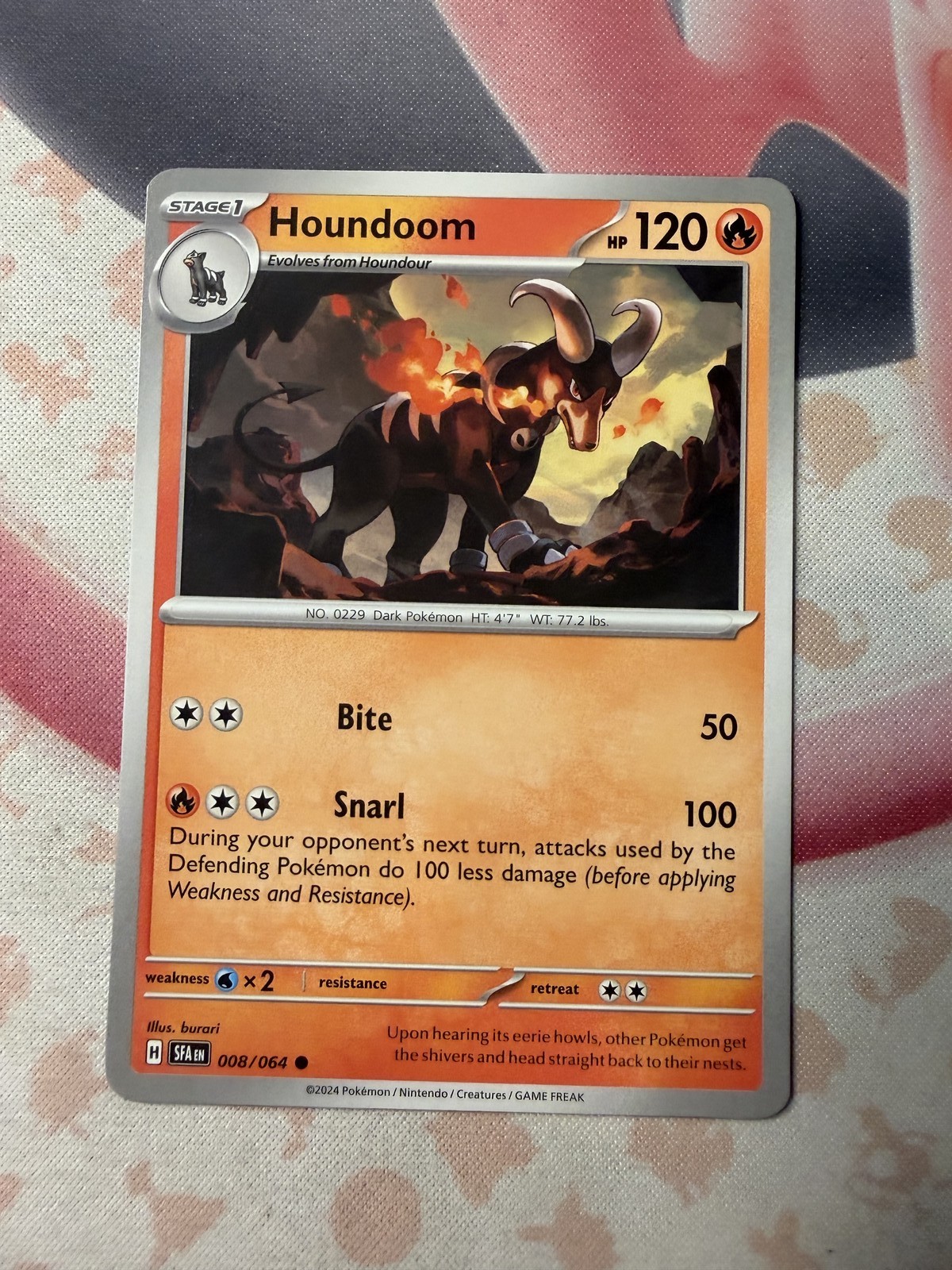 Houndoom - Common SV: Shrouded Fable 008/064 NM English