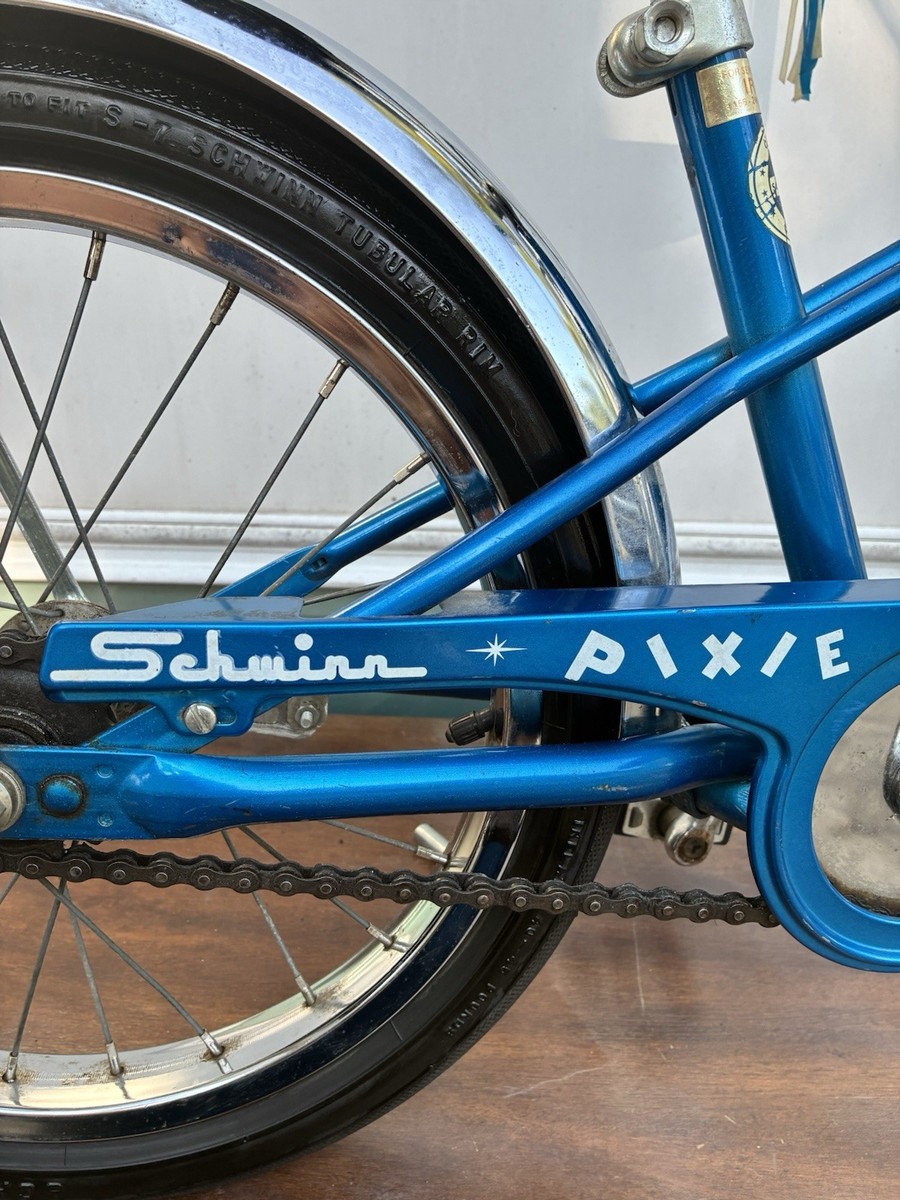 Vintage Children's 16” Schwinn PIXIE - Blue - All Original Bicycle